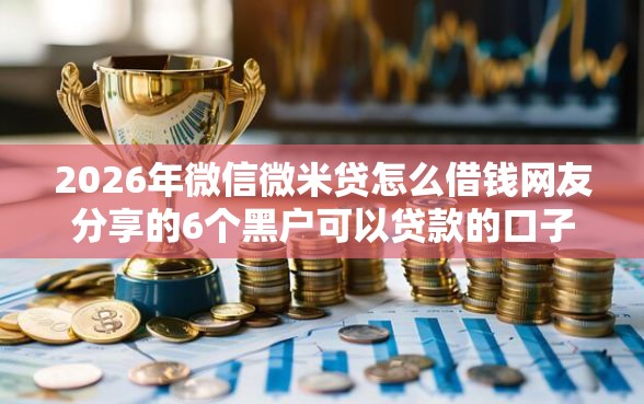 2026年微信微米贷怎么借钱网友分享的6个黑户可以贷款的口子我觉得不错！
