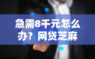 急需8千元怎么办？网贷芝麻分验证不上试试这7个无门槛平台
