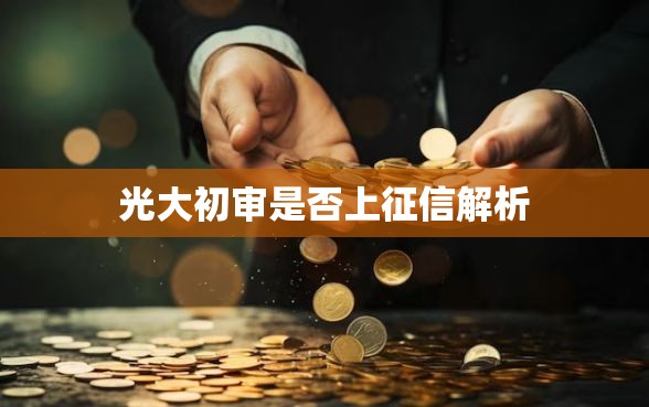 光大初审是否上征信解析
