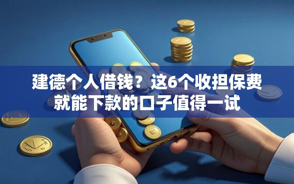 建德个人借钱？这6个收担保费就能下款的口子值得一试