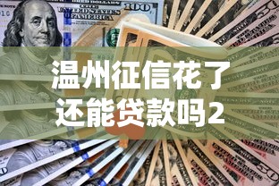 温州征信花了还能贷款吗2025方案