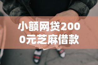 小额网贷2000元芝麻借款实时到账速借口子，小额贷款哪个平台最容易通过2025的6个平台介绍