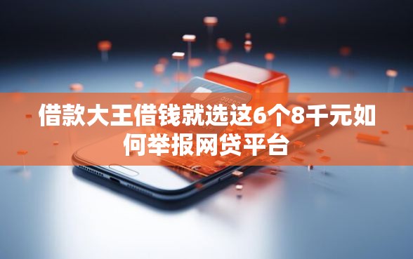 借款大王借钱就选这6个8千元如何举报网贷平台