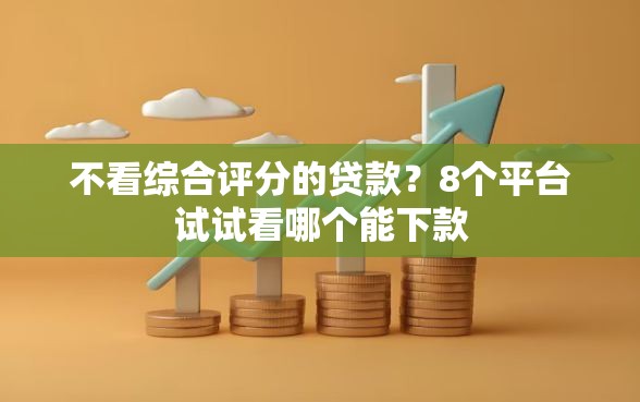不看综合评分的贷款？8个平台试试看哪个能下款