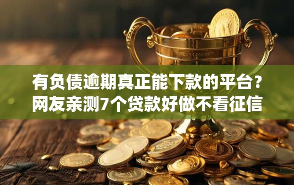 有负债逾期真正能下款的平台？网友亲测7个贷款好做不看征信的app盘点