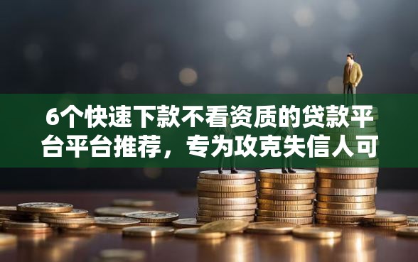 6个快速下款不看资质的贷款平台平台推荐，专为攻克失信人可以借网贷吗难题