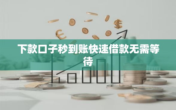 下款口子秒到账快速借款无需等待