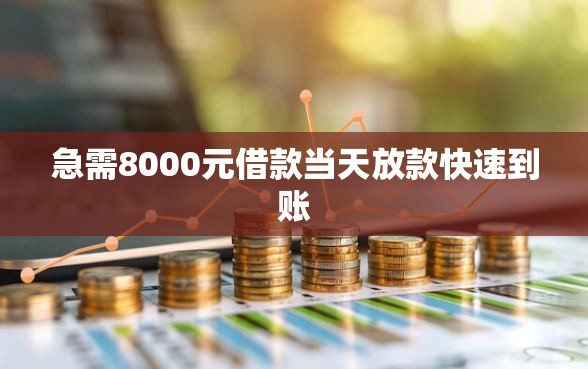 急需8000元借款当天放款快速到账