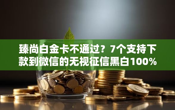 臻尚白金卡不通过？7个支持下款到微信的无视征信黑白100%秒下平台