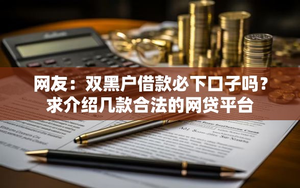 网友：双黑户借款必下口子吗？求介绍几款合法的网贷平台