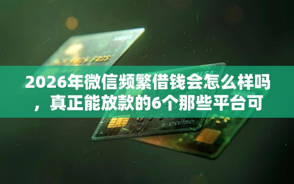 2026年微信频繁借钱会怎么样吗，真正能放款的6个那些平台可以借钱推荐
