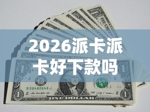 2026派卡派卡好下款吗，差8千元就选这8个平台