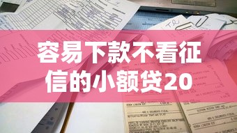 容易下款不看征信的小额贷2025款有哪些？看看这8个征信不好负债高的口子怎么样