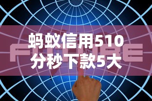 蚂蚁信用510分秒下款5大平台推荐