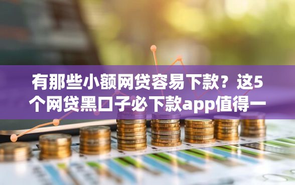 有那些小额网贷容易下款？这5个网贷黑口子必下款app值得一试