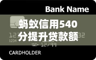 蚂蚁信用540分提升贷款额度技巧