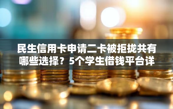 民生信用卡申请二卡被拒拢共有哪些选择？5个学生借钱平台详解