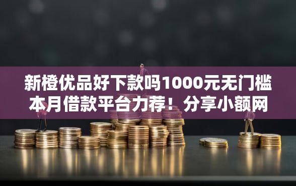 新橙优品好下款吗1000元无门槛本月借款平台力荐！分享小额网贷口子1000元无门槛借款