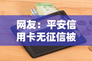 网友：平安信用卡无征信被拒？求介绍几款对征信宽松的网贷口子