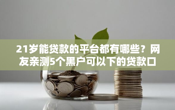 21岁能贷款的平台都有哪些？网友亲测5个黑户可以下的贷款口子盘点