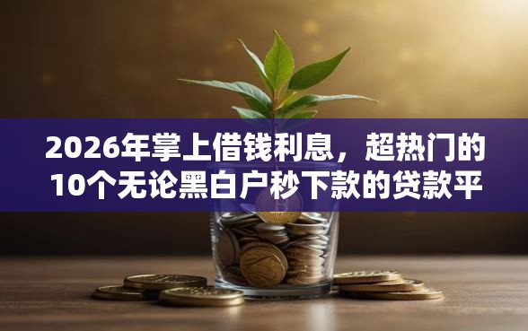 2026年掌上借钱利息,超热门的10个无论黑白户秒下款的贷款平台推荐 2026年掌上借钱利息,超热门的10个无论黑白户秒下款的贷款平台推荐