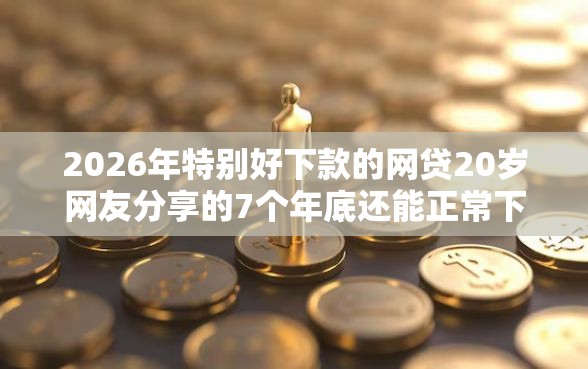 2026年特别好下款的网贷20岁网友分享的7个年底还能正常下款的平台我觉得不错！