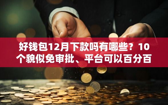 好钱包12月下款吗有哪些？10个貌似免审批、平台可以百分百借款网贷合集