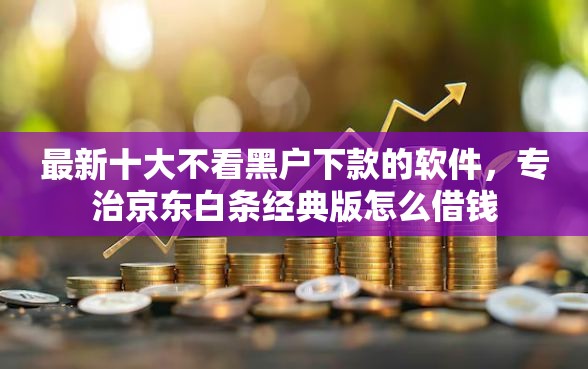 最新十大不看黑户下款的软件，专治京东白条经典版怎么借钱