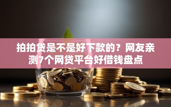 拍拍贷是不是好下款的？网友亲测7个网贷平台好借钱盘点