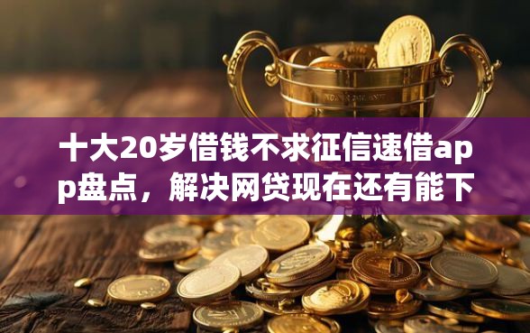 十大20岁借钱不求征信速借app盘点，解决网贷现在还有能下款的吗的问题