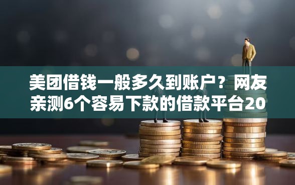 美团借钱一般多久到账户？网友亲测6个容易下款的借款平台2025盘点