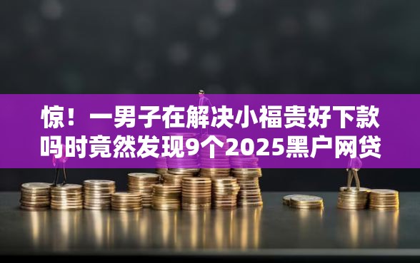 惊！一男子在解决小福贵好下款吗时竟然发现9个2025黑户网贷必下款的平台，事后分享了出来