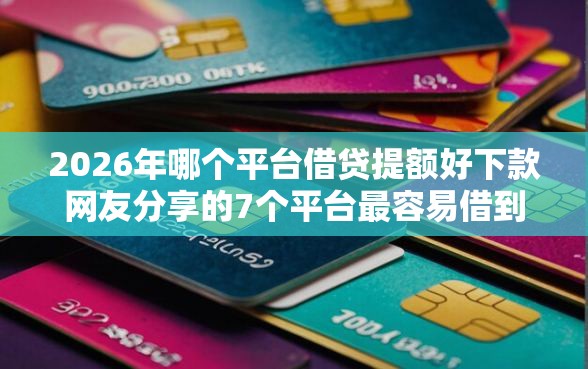 2026年哪个平台借贷提额好下款网友分享的7个平台最容易借到钱的我觉得不错！