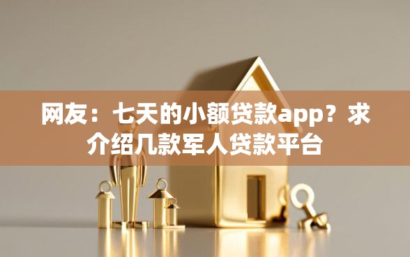 网友：七天的小额贷款app？求介绍几款军人贷款平台