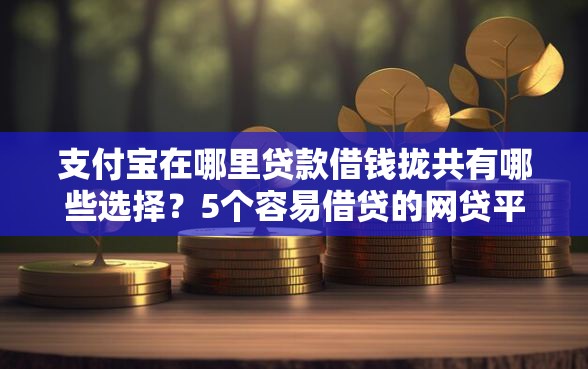 支付宝在哪里贷款借钱拢共有哪些选择？5个容易借贷的网贷平台详解