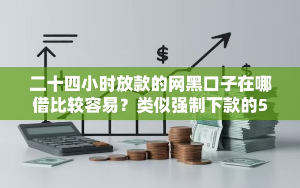 二十四小时放款的网黑口子在哪借比较容易？类似强制下款的5个口子参考