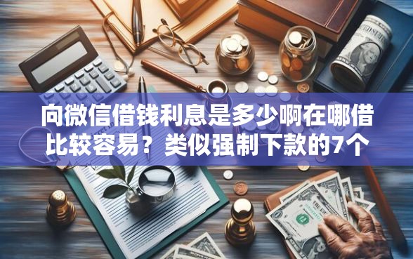向微信借钱利息是多少啊在哪借比较容易？类似强制下款的7个口子参考