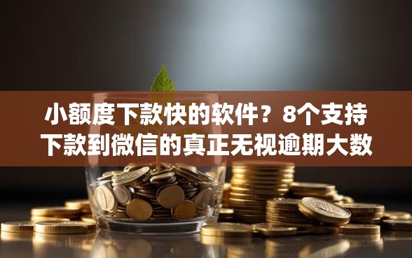 小额度下款快的软件？8个支持下款到微信的真正无视逾期大数据的网贷app