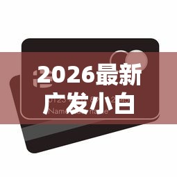 2026最新广发小白卡被拒再申（支持支付宝），7个小额贷款平台好无私分享