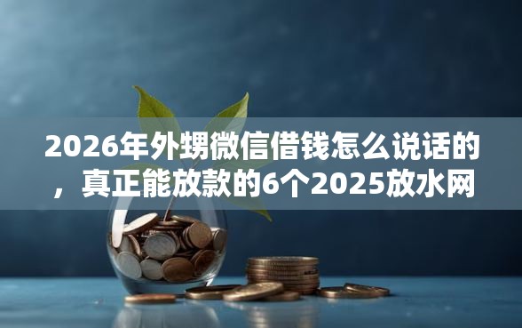 2026年外甥微信借钱怎么说话的，真正能放款的6个2025放水网贷平台推荐