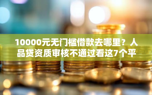 10000元无门槛借款去哪里？人品贷资质审核不通过看这7个平台