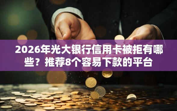 2026年光大银行信用卡被拒有哪些？推荐8个容易下款的平台