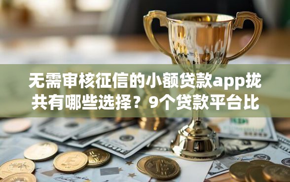 无需审核征信的小额贷款app拢共有哪些选择？9个贷款平台比较靠谱详解