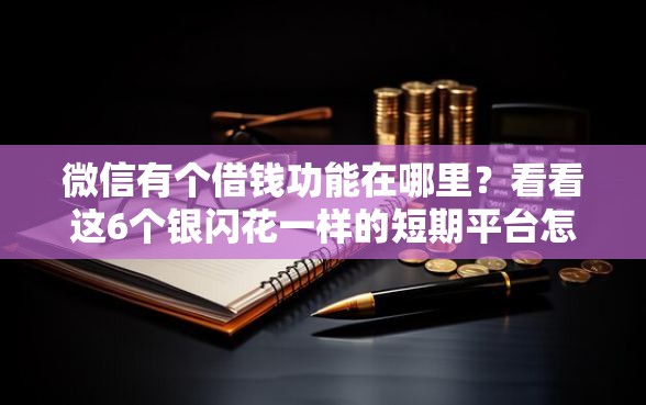 微信有个借钱功能在哪里？看看这6个银闪花一样的短期平台怎么样