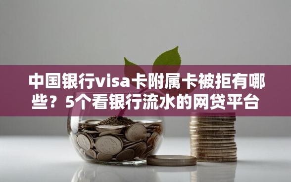 中国银行visa卡附属卡被拒有哪些？5个看银行流水的网贷平台推荐给你