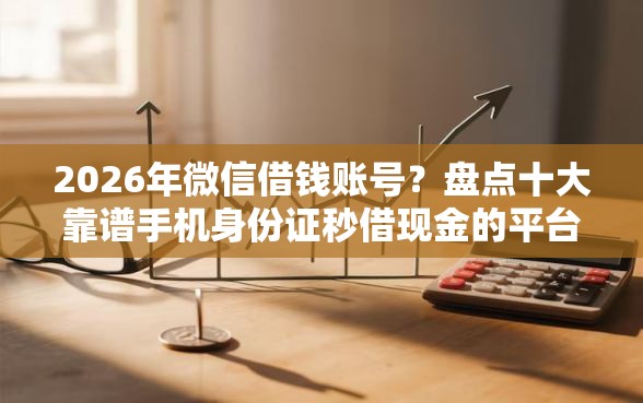 2026年微信借钱账号？盘点十大靠谱手机身份证秒借现金的平台