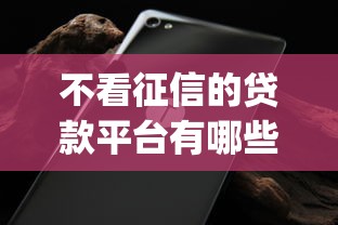 不看征信的贷款平台有哪些？8个无视征信黑白100%秒下app推荐给你