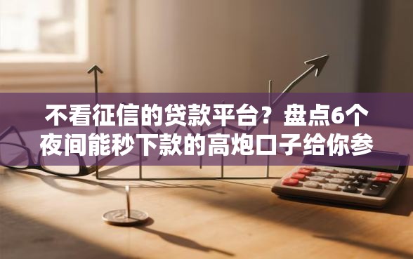 不看征信的贷款平台？盘点6个夜间能秒下款的高炮口子给你参考