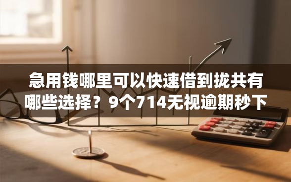 急用钱哪里可以快速借到拢共有哪些选择?9个714无视逾期秒下的app详解 急用钱哪里可以快速借到拢共有哪些选择?9个714无视逾期秒下的app详解