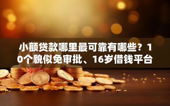 小额贷款哪里最可靠有哪些?10个貌似免审批、16岁借钱平台合集 小额贷款哪里最可靠有哪些?10个貌似免审批、16岁借钱平台合集